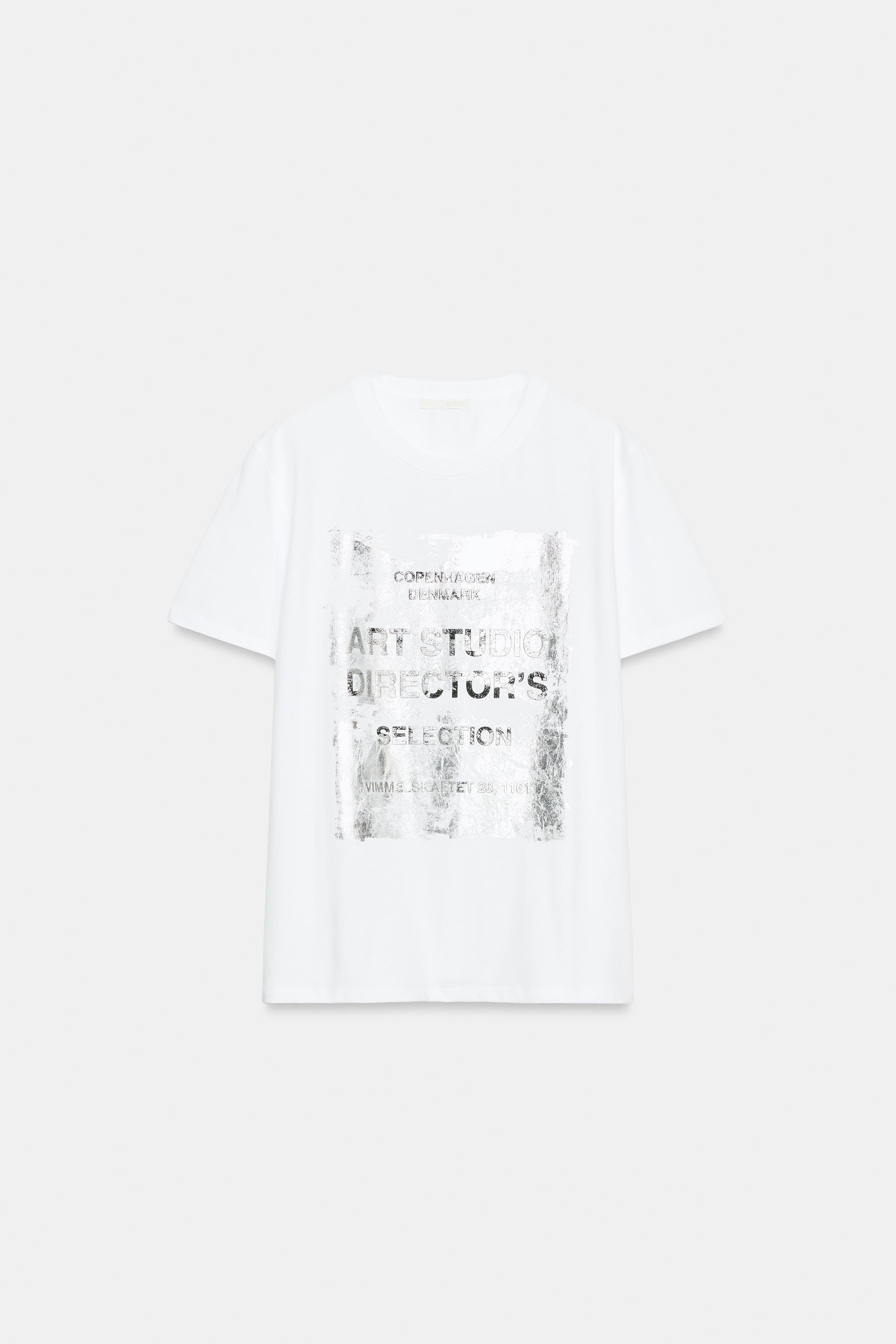 T-SHIRT MÉTALLISÉ MANCHES COURTES